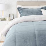 Ultra-Soft Micromink Sherpa Comforter Bed Set
