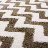 Sydney Eli Chevron Green Modern Area Rug