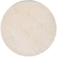 Premium Handmade Silken Ivory Plush Shag Area Rug