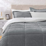 Ultra-Soft Micromink Sherpa Comforter Bed Set