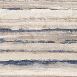 Robin Navy / Taupe Striped Soft Area Rug