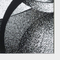 Howell Collection Grey Geometric Soft Area Rug