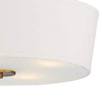 Saffira 20" Wide Warm Gold Modern Luxe Drum Pendant Light
