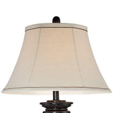 Kathy Ireland Sonnett Bronze Traditional Table Lamp with USB Dimmer Cord