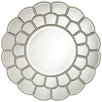 Sunshine Light Champagne 32" Round Framed Wall Mirror