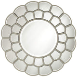 Sunshine Light Champagne 32" Round Framed Wall Mirror