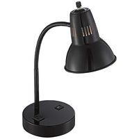 Lite Source Pagan Outlet and USB Port Black Desk Lamp