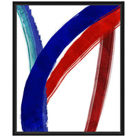 Colorful Lines II 25 3/4" High Framed Canvas Wall Art