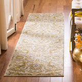 Evoke Collection  Non-Shedding Stain Resistant Living Room Bedroom Area ivory / Gold