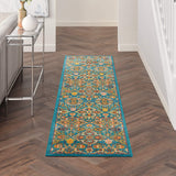 Allure Turquoise Ivory Soft Area Rug