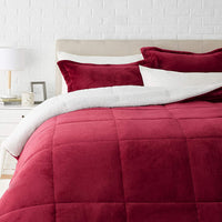 Ultra-Soft Micromink Sherpa Comforter Bed Set