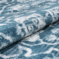 Dazzle DISA Vintage Medallion Light Blue Soft Area Rug