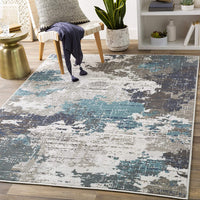 Geneva Teal Soft Area Rug