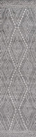 Moroccan Style Diamond Gray/Ivory Soft Area Rug