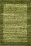 Contemporary Bordered Soft Light Green Area Rug