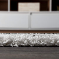 Beni Moroccan Style Diamond Shag Ivory/Dark Gray Soft Area Rug