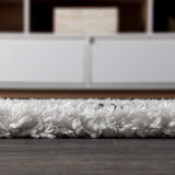 Beni Moroccan Style Diamond Shag Ivory/Dark Gray Soft Area Rug