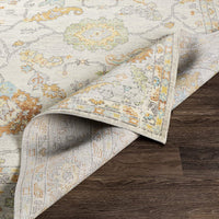 Daphne Outdoor Medallion Soft Area Rug Ivory/Saffron