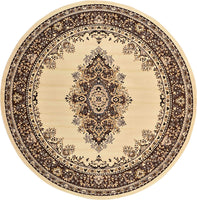 Traditional ivory Soft Area Rug