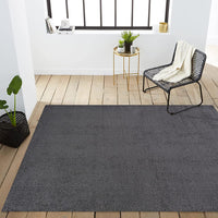 Haze Solid Low-Pile Red Soft Area Rug