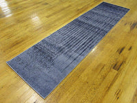 Modern Distressed Blue Soft Area Rug