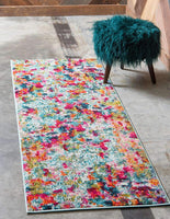 Modern Abstract Colorful Kids Multi Soft Rug