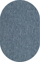 Casual Transitional Indoor Outdoor Flatweave Navy Blue Area Rug