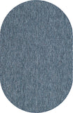 Casual Transitional Indoor Outdoor Flatweave Navy Blue Area Rug