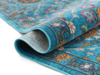 VIDEO Well Woven Bleecker St Sabra Bohemian Eclectic Floral Decorative Blue  Area Rug, Beige nomaan