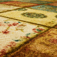 Artifact Panel Patchwork Soft Area Rug, Multi