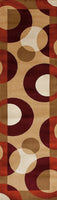 Multi-Color Modern Circles Soft Area Rug