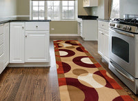 Multi-Color Modern Circles Soft Area Rug