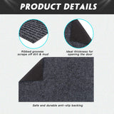 Front Door Mat Outdoor Indoor Welcome Mats Outside Entrance Grey