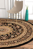 Medallion Black Oriental Area Rug