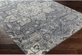 Weavers Tamlin Traditional Medallion Soft Area Rug Charcoal