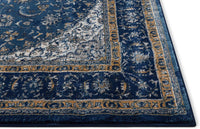 Traditional Vintage Medallion Oriental Blue Area Rug
