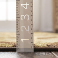 Miami Bourban Chevron Gold Modern Area Rug