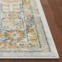 Novalie Ivory Patchwork Bohemian Medallion Pattern Area Rug
