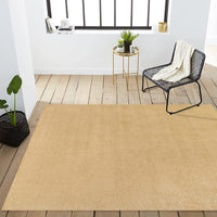Haze Solid Low-Pile Red Soft Area Rug