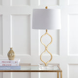 Levi 31.5" Metal/Crystal LED Table Lamp  GoldLeaf