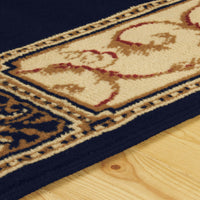 Floral Medallion Midnight Blue Area Rug