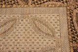 Trellis Geometric Border Indoor/ Outdoor Flat Weave Light Brown/ Brown