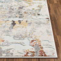 Azura Multi Abstract Distressed Pattern Runner Rug
