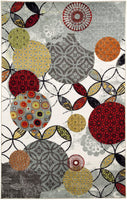 Kaleidoscope Abstract Medallion Printed Area Rug Multi-color