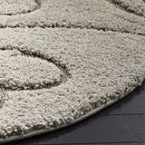 Premium Swirl Thick Plush Cream Beige Shag Rug