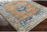 Darya Outdoor Medallion Soft Area Rug Orange/Navy
