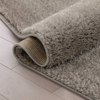 Ciel Light Grey Ultra-Soft Multi-Textured Shimmer Pile Area Rug