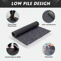 Front Door Mat Outdoor Indoor Welcome Mats Outside Entrance Grey