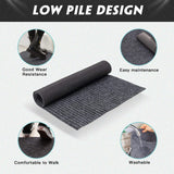 Front Door Mat Outdoor Indoor Welcome Mats Outside Entrance Grey