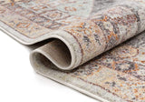 Vera Vintage Grey Tribal Diamond Medallion Pattern Area Rug